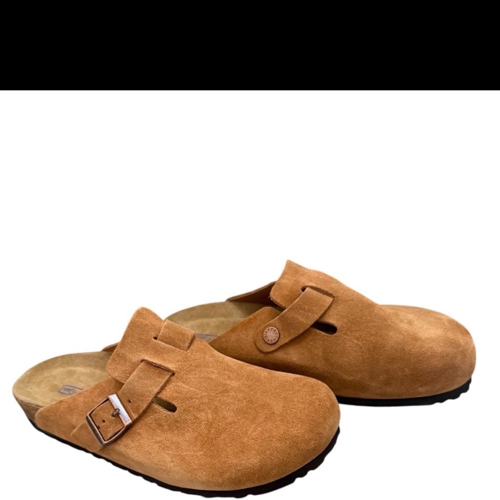 New! Boston Clogs Birkenstock in Mink Suede 37